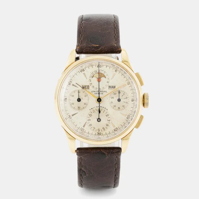 Universal Genève, Tri-Compax, kronograf, ca 1945.
