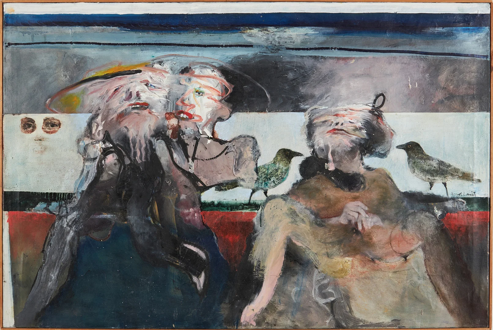 BENGT LANDIN. "Efter festen", olja på duk, signerad. — Paintings — Stockholms Auktionsverk Magasin 5