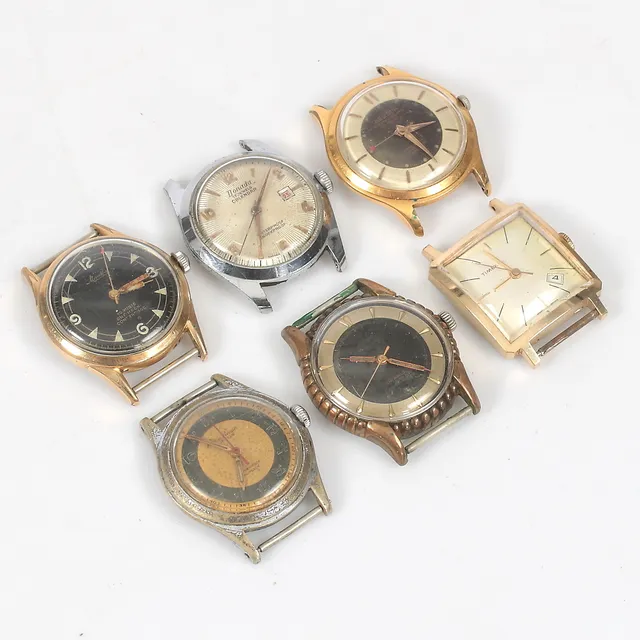 ARMBANDSUR, 6 st. bl.a. Belinda, 1950/60-tal.
