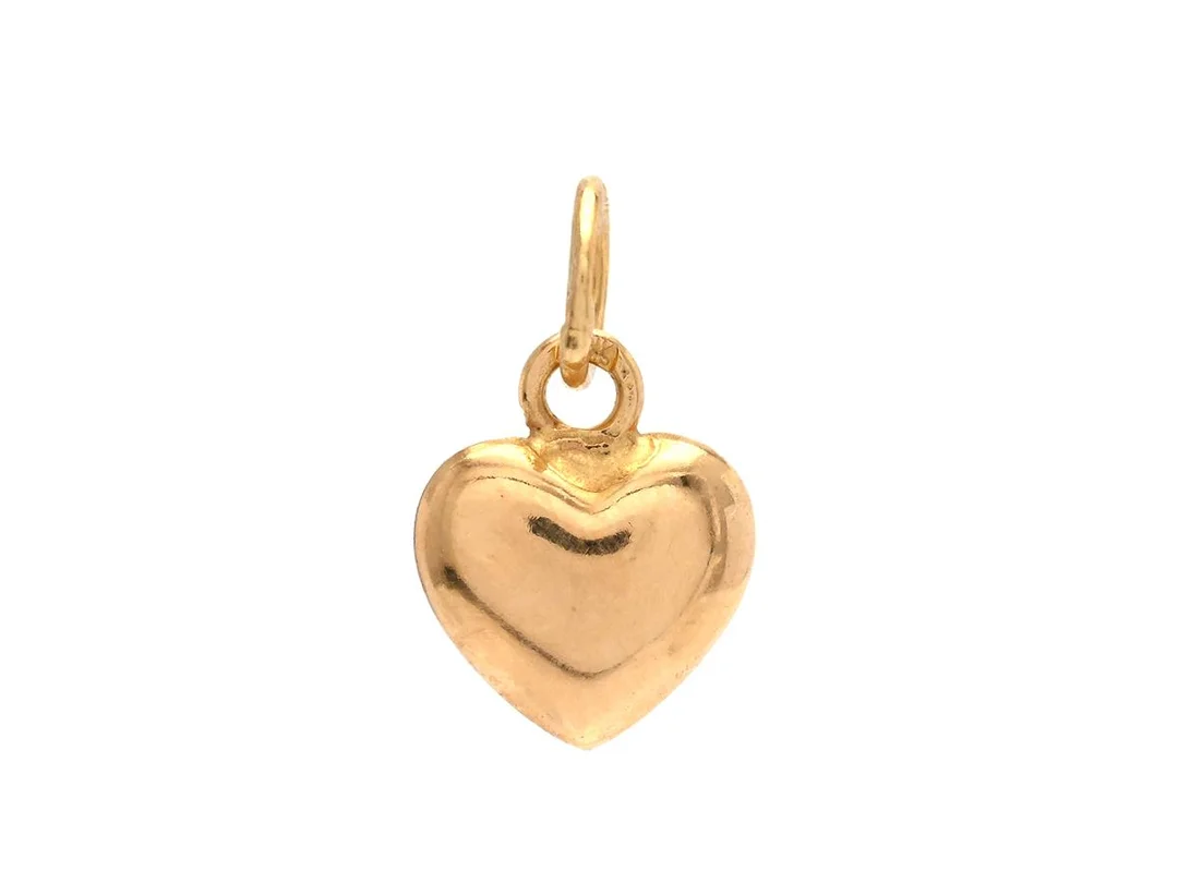 HÄNGE, 18K guld, hjärta, höjd inkl. ögla ca 12 mm, bredd ca 7 mm, vikt 0,3 g. — Smycken/Hänge — Kaplans