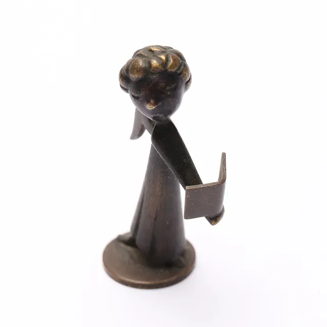 KARL HAGENAUER. Skulptur, brons, WHW, Hagenauer Werkstätte, Made in Austria.