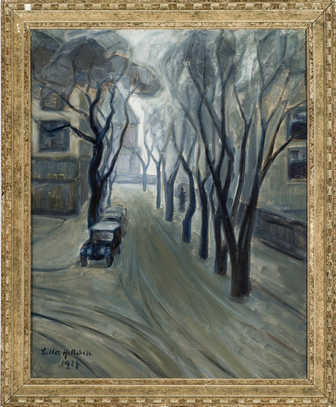 Hellesen, Lilla — Bygate, 1924 — Kunst/Maleri — Blomqvist