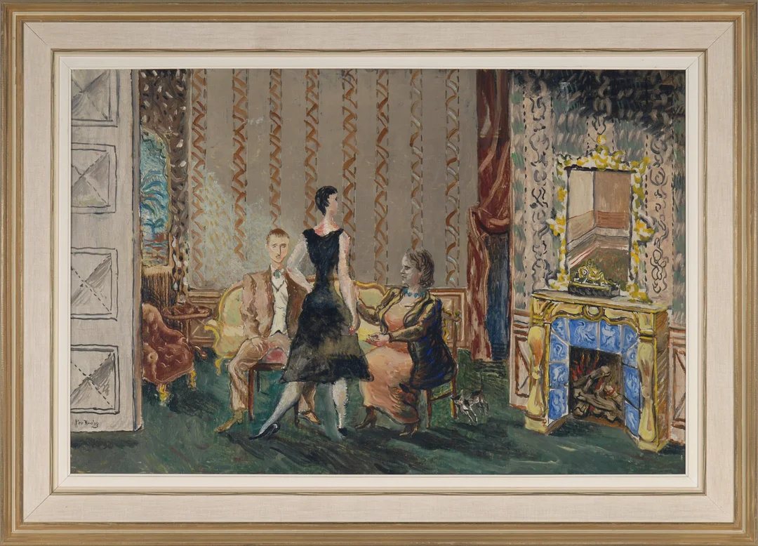 Krohg, Per — "Interieur" — Kunst/Maleri — Blomqvist
