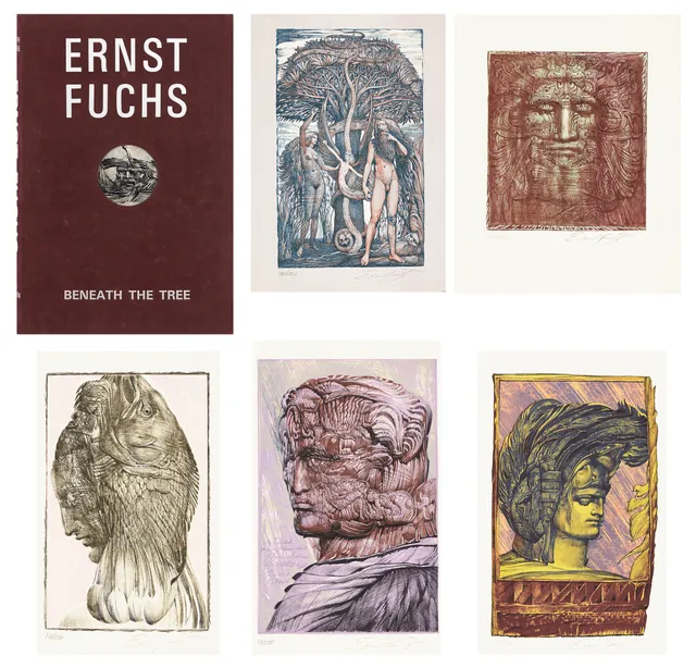 Fuchs, Ernst — "Beneath the tree" 1985