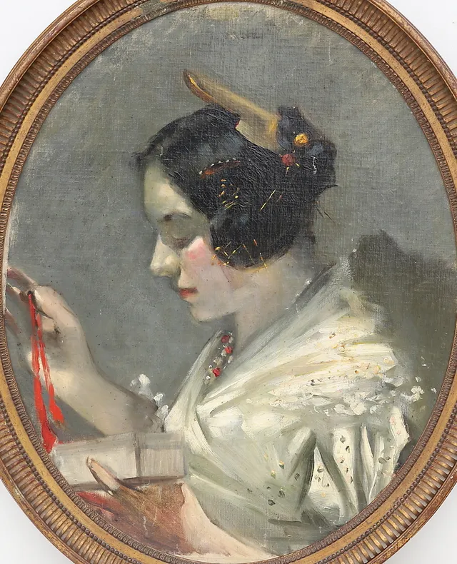 SPANISH SCHOOL, EARLY 20TH CENTURY. Valencian woman.