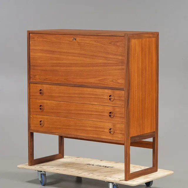 ARNE WAHL IVERSEN. Sekretär, ur serien "Varié" Teak, IKEA, 1960-tal.
