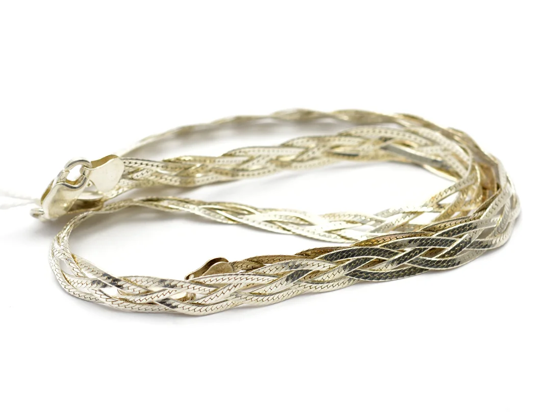 Collier 41,5cm & armband 18cm i silver S925 18,5g — Smycken/Halskedja — Kaplans