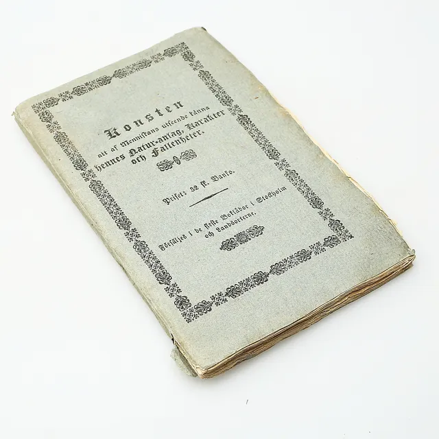 "Konsten att af Menniskans utseende känna hennes natur-anlag, karakter och fallenheter.", Johan Wetterbergh, 1836.