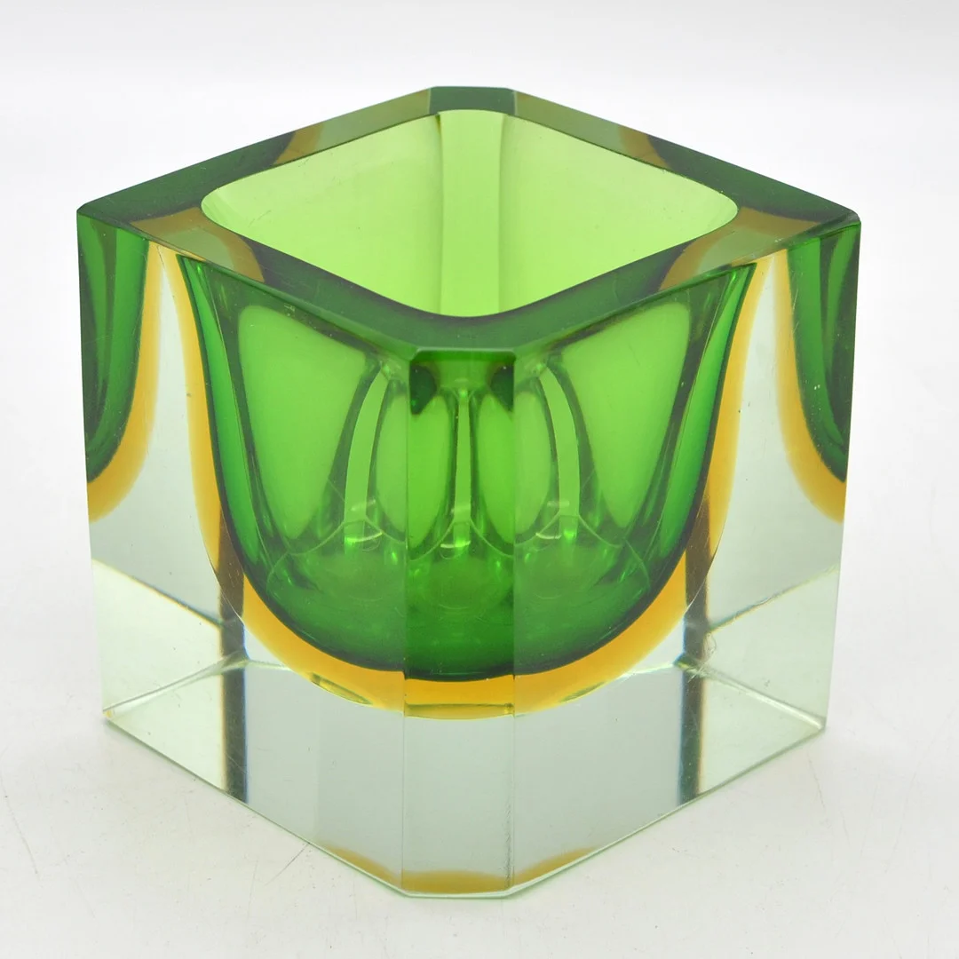 FLAVIO POLI. MURANO DESIGNERSCHALE, SOMMERSO, ITALIEN, UM 1950. — Art glass — Kunst- und Auktionshaus Kleinhenz
