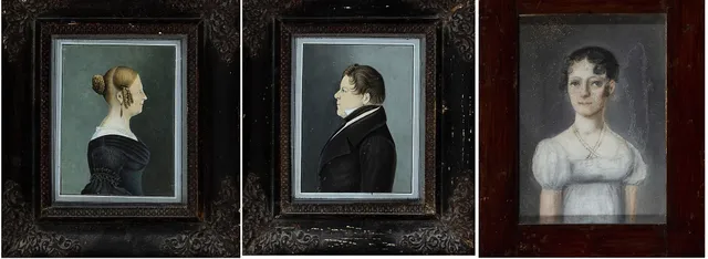 PROBABLY FRENCH SCHOOL, CIRCA 1830. Portraits.