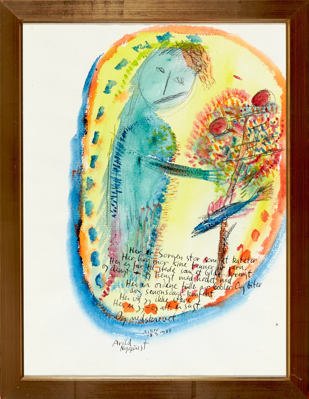Nyquist, Arild — Uten tittel, 1987 — Kunst/Øvrig billedkunst — Blomqvist