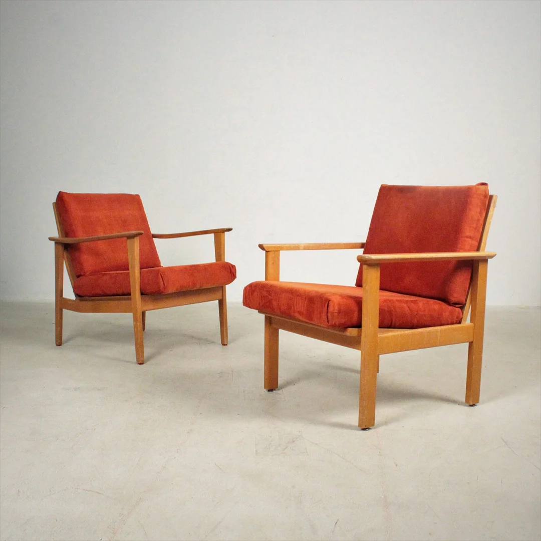 Zwei Lounge Chairs / Easy Chairs der 1950er Jahre. — Armchairs & Chairs — Stockholms Auktionsverk Düsseldorf/Neuss