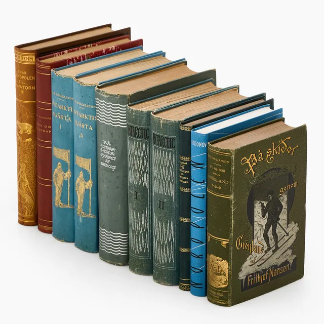 POLARLITTERATUR, 10 vol., 1800-1900-tal.