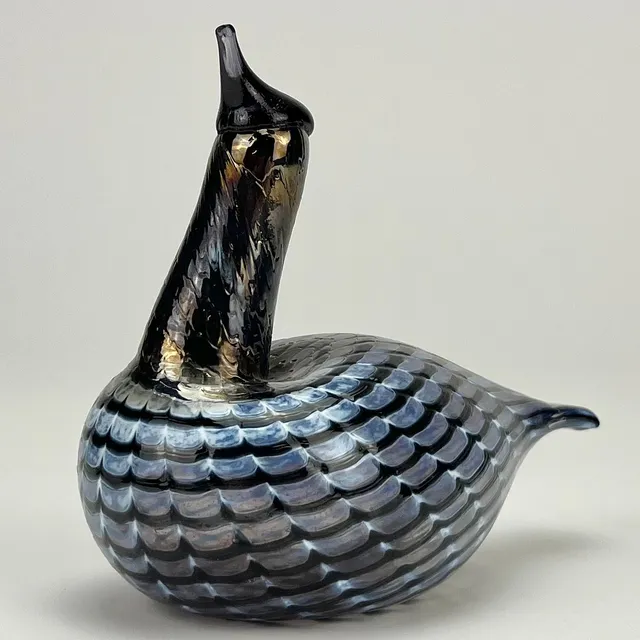 OIVA TOIKKA. Skulptur, glas, fågel, Nuutajärvi, Finland, osignerad.