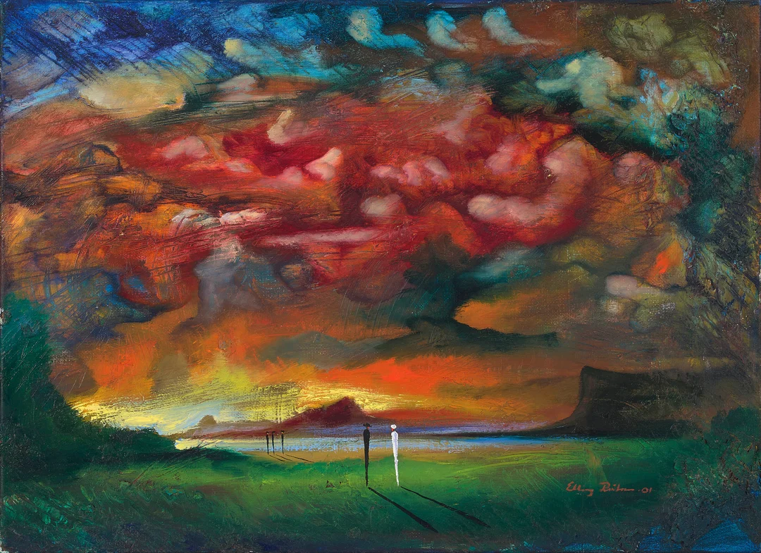 Reitan, Elling — "Himmelformasjoner" 2001 — Kunst/Maleri — Blomqvist