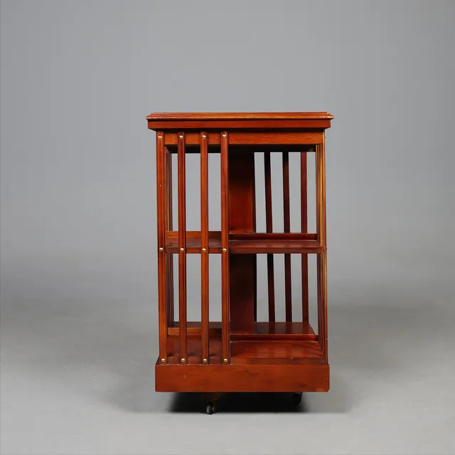 SHERATON STYLE REVOLVING BOOKCASE.