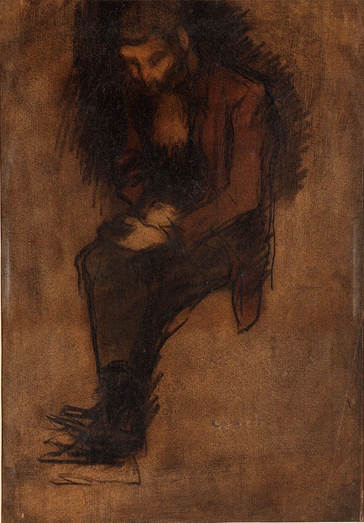 ISIDRE NONELL (1873–1911). Un mendigo. — Drawings — Barcelona Auctions