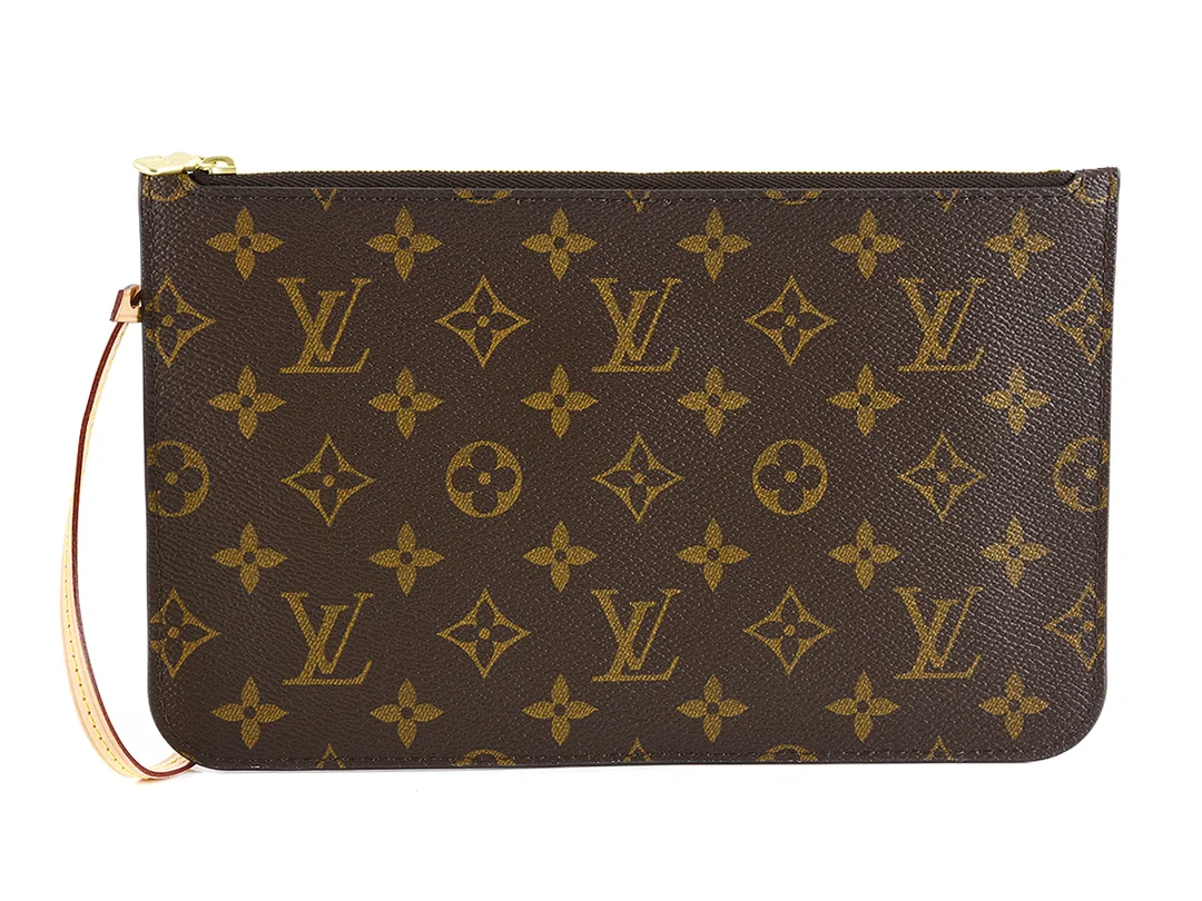 VÄSKA, LOUIS VUITTON, innerpochette till Neverfull, monogram canvas, 25x15cm, dustbag. — Accessoarer/Väskor — Kaplans