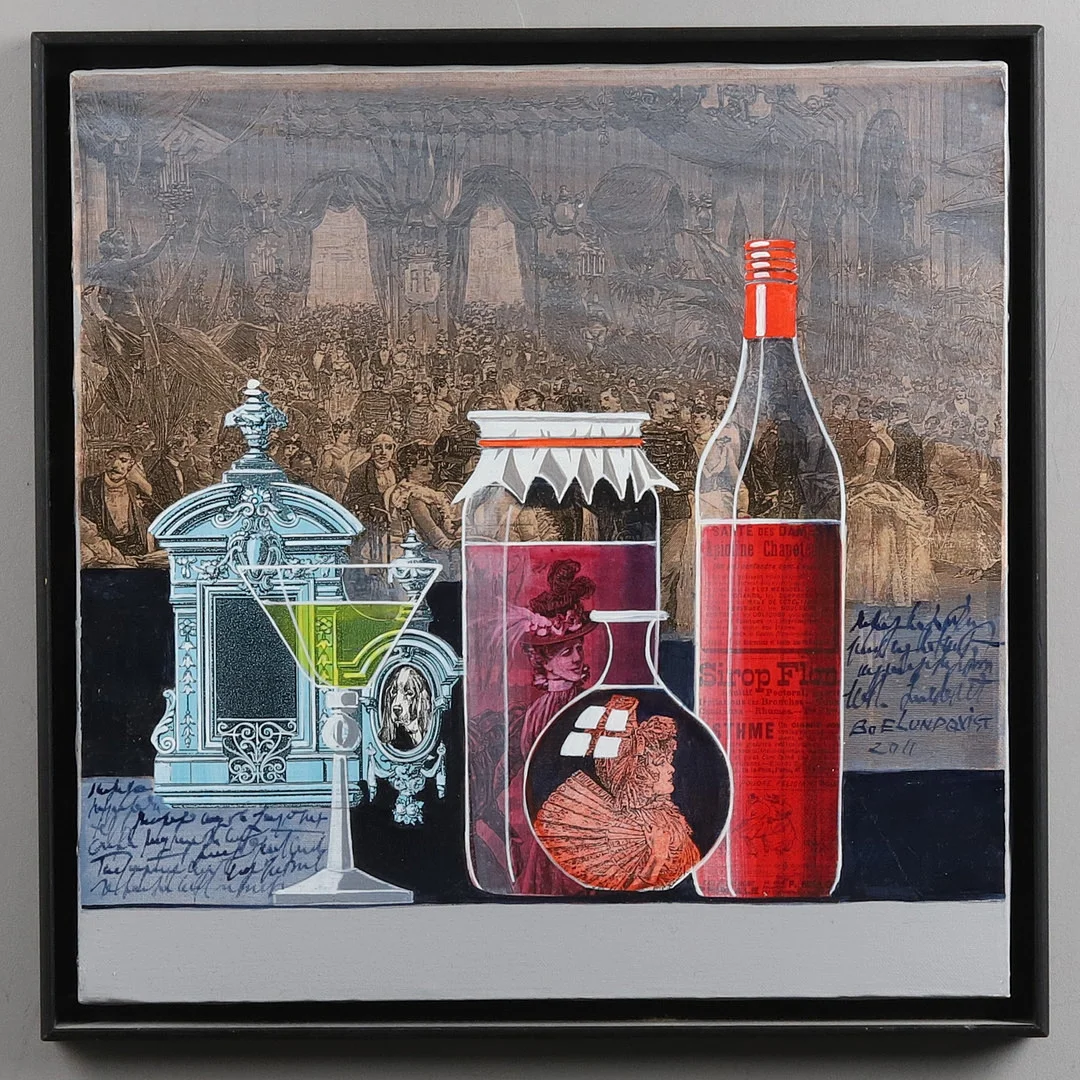 BO ERIK LUNDQVIST. Komposition, blandteknik, signerad, 2011. — Paintings — Örebro Stadsauktioner