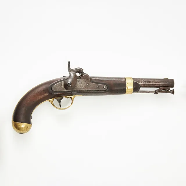 SLAGLÅSPISTOL, amerikansk, m/1842.