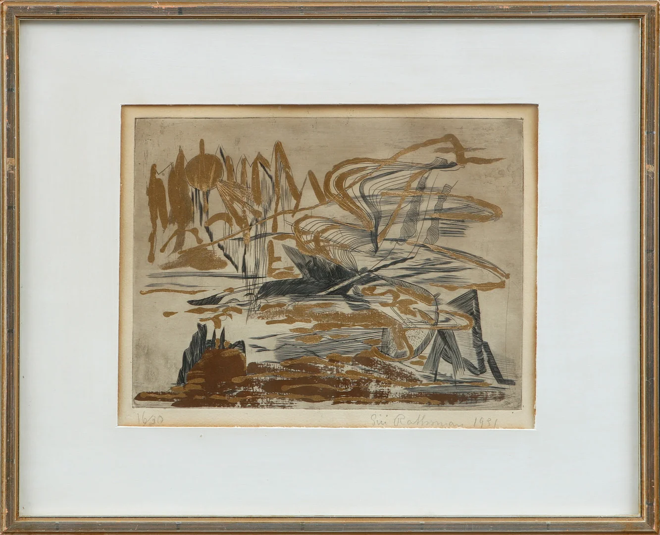 SIRI RATHSMAN. Kolorerad etsning, signerad och numrerad 16/30. Daterad 1931. — Engravings & Prints — Göteborgs Auktionsverk