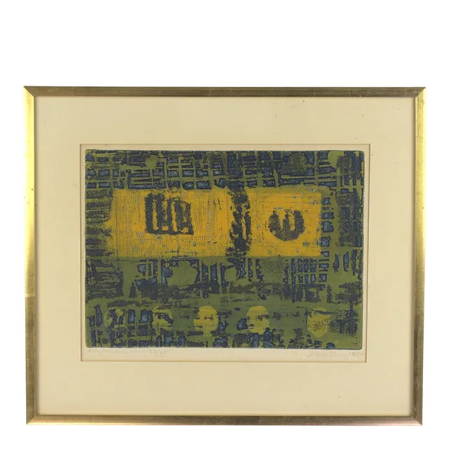 BERTIL LUNDBERG. Originaletsning 38/65, komposition, signerad 1964.