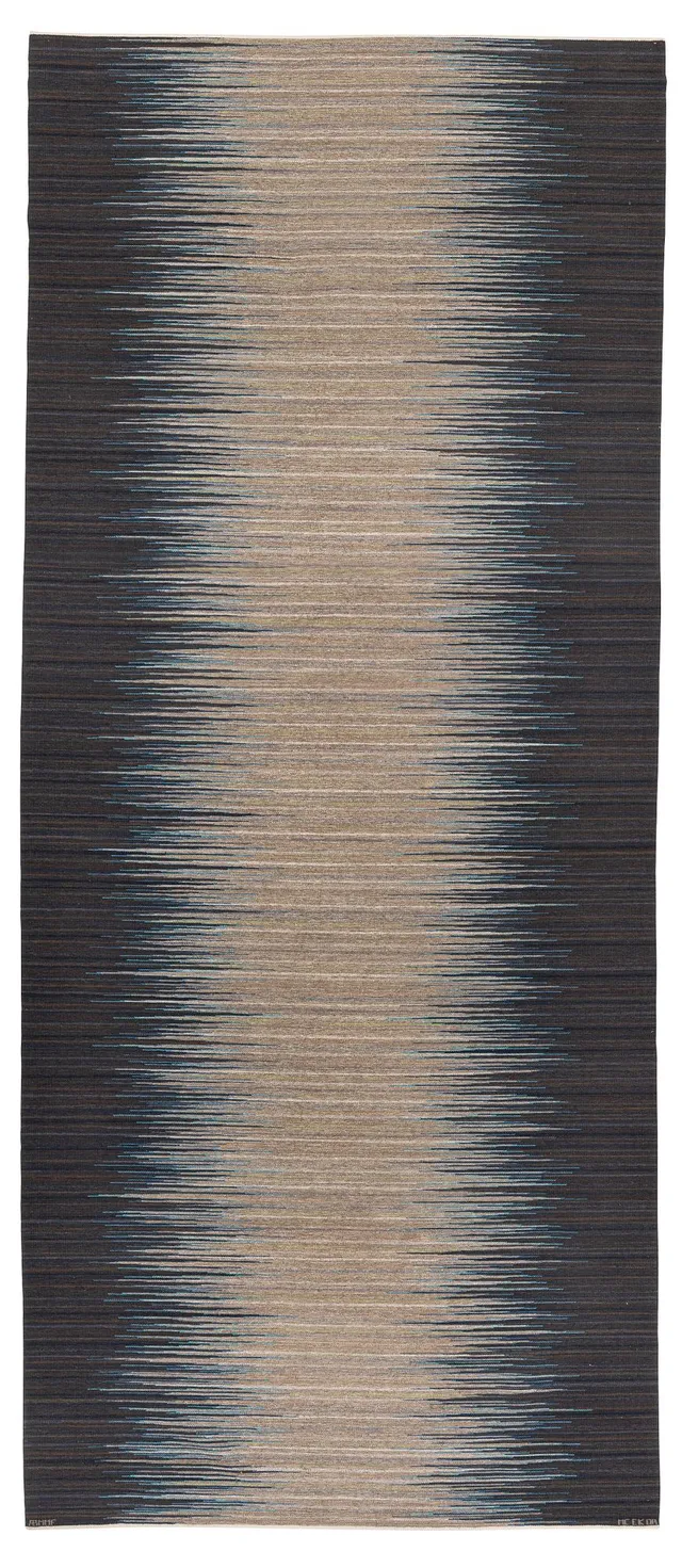 Claesson Koivisto Rune, matta, "Forell, vinterstorm", rölakan, ca 722 x 309 cm, signerad AB MMF MC EK OR.