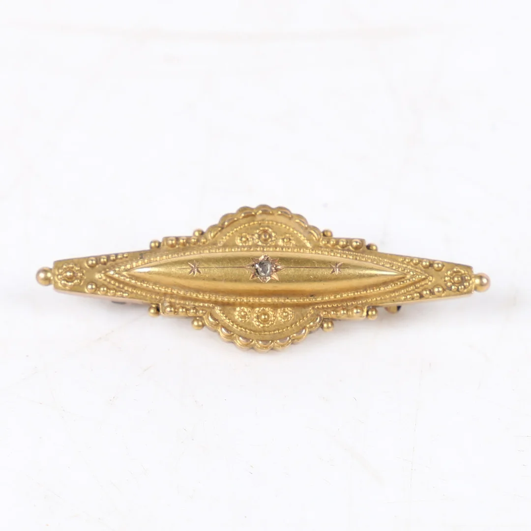 VICTORIAN DIAMOND BROOCH. — Brooches & Pendants — Bishop & Miller