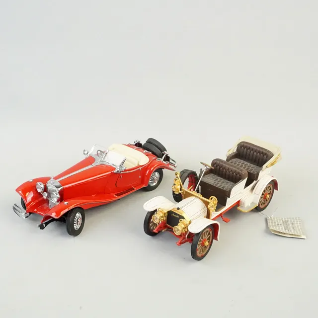 MODELLBILAR, 2 st, Mercedes-Benz, Franklin Mint.