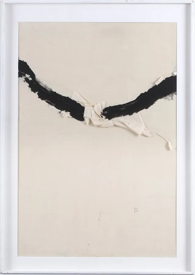 RUNE HAGBERG. Utan titel, blandteknik på papper, signerad.