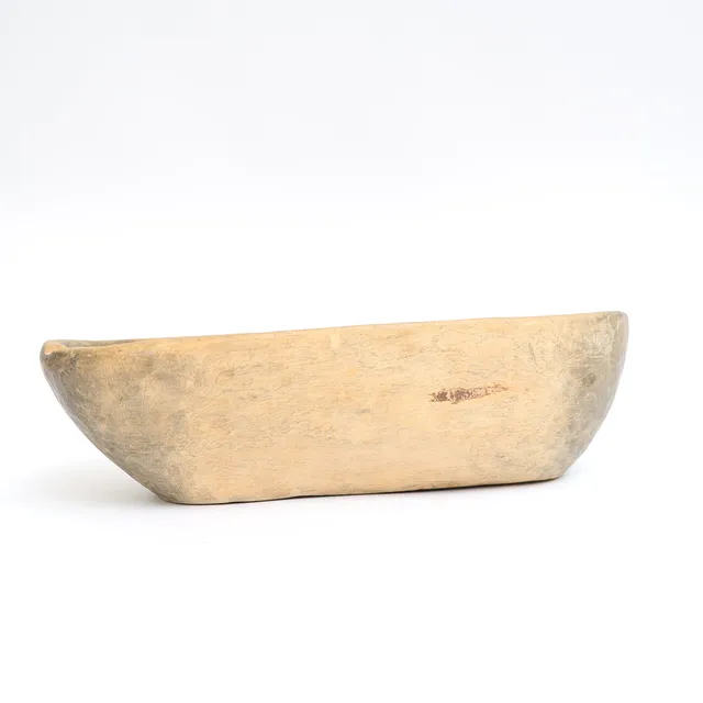 KNOTSKÅL, allmoge 1800-tal, med skurna monogram.