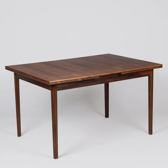 IKEA, Dutch pull-out dining table in jacaranda, model “Ladoga”, designed in 1967, Sweden.