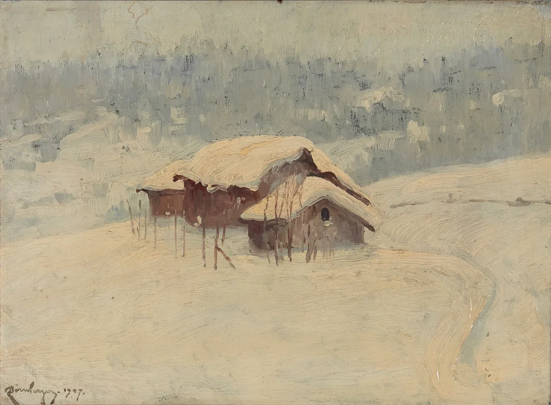 Dørnberger, Karl — "Laua mot Solbakken" 1907 — Kunst/Maleri — Blomqvist