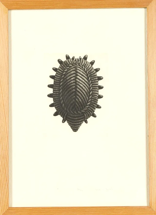 ULLA FRIES. Etsning, Nr 36/90, Signerad.