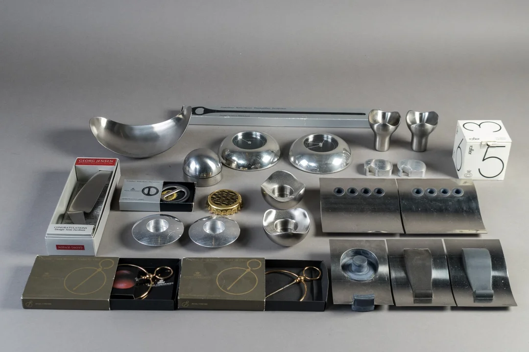 Samling Georg Jensen effekter af stål m.m. (23) — Hobby and collectibles/Collectibles — Lauritz