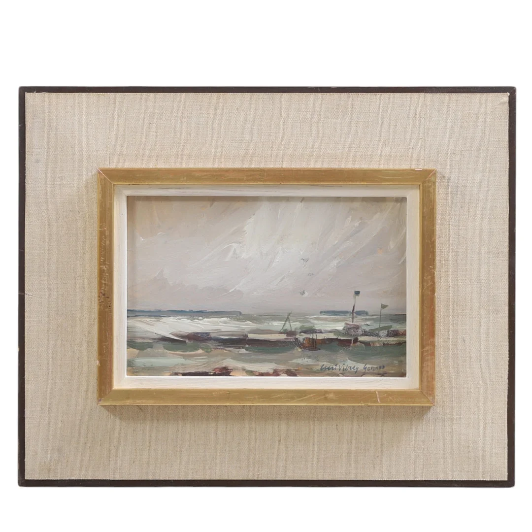 CURT VIBERG. "Gotland", olja på pannå, signerad. — Paintings — Gomér & Andersson Nyköping