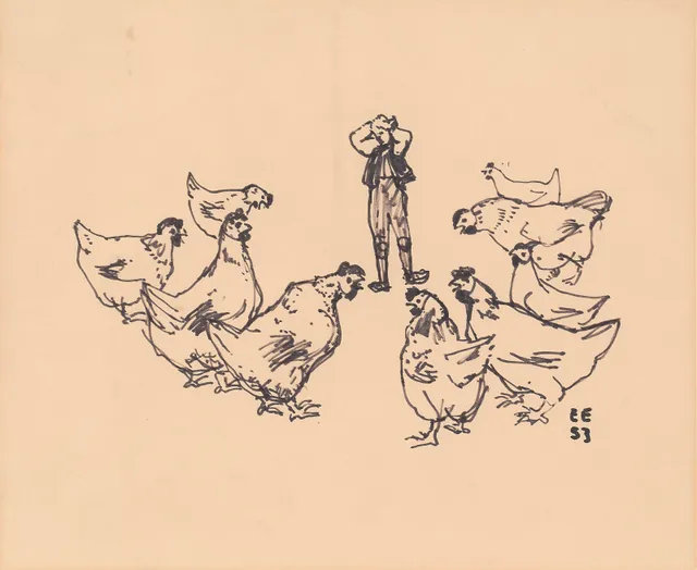 Enger, Erling — Mann og høns, 1953