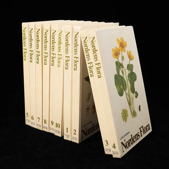 NORDENS FLORA, del 1-10, Lindman, 1974-1975.