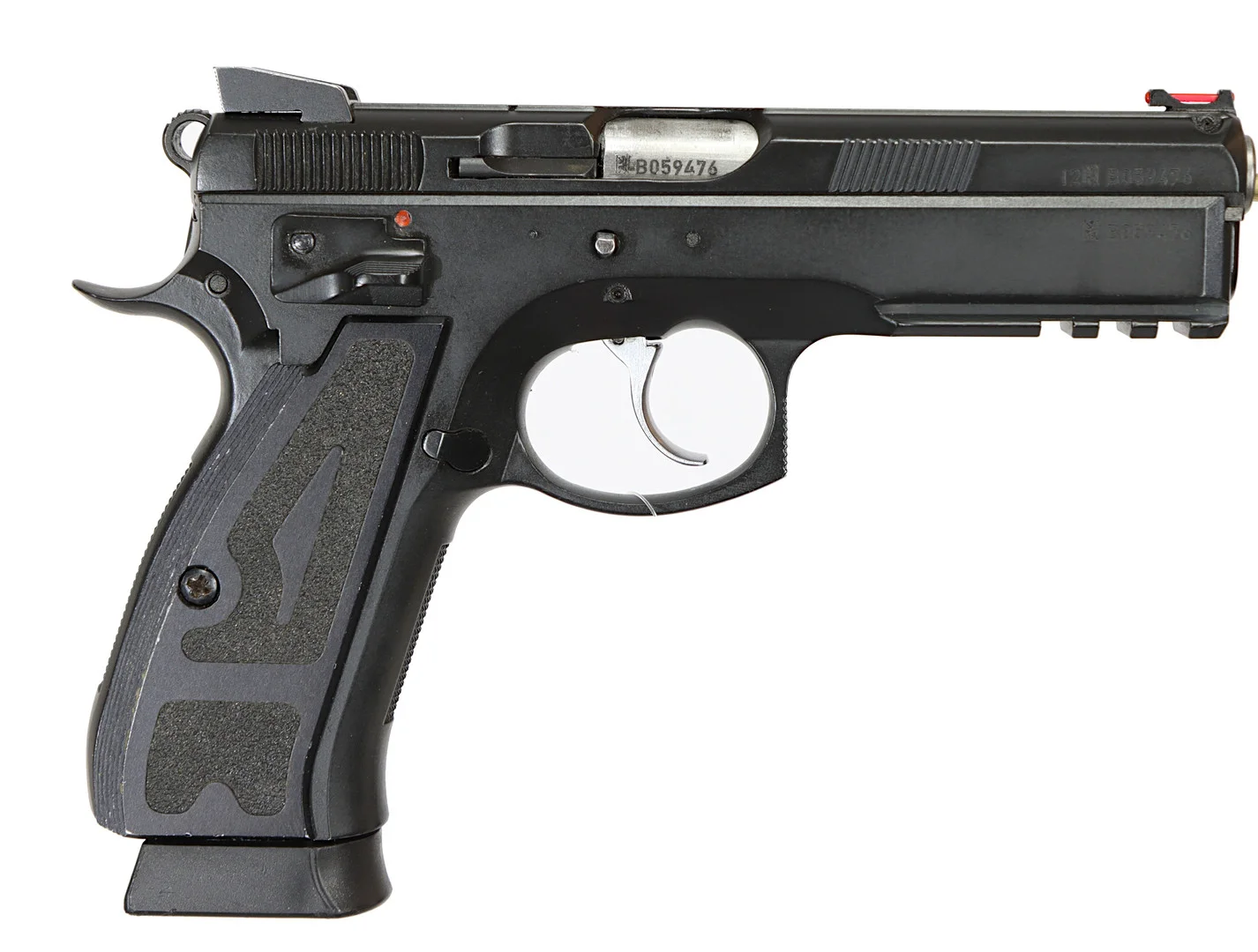 PISTOL, fabrikat CZ, modell SP 75-01 Shadow, kaliber 9x19, tillv.nr B059476, se-nr SE2329548. — Pistols — Walter Borg