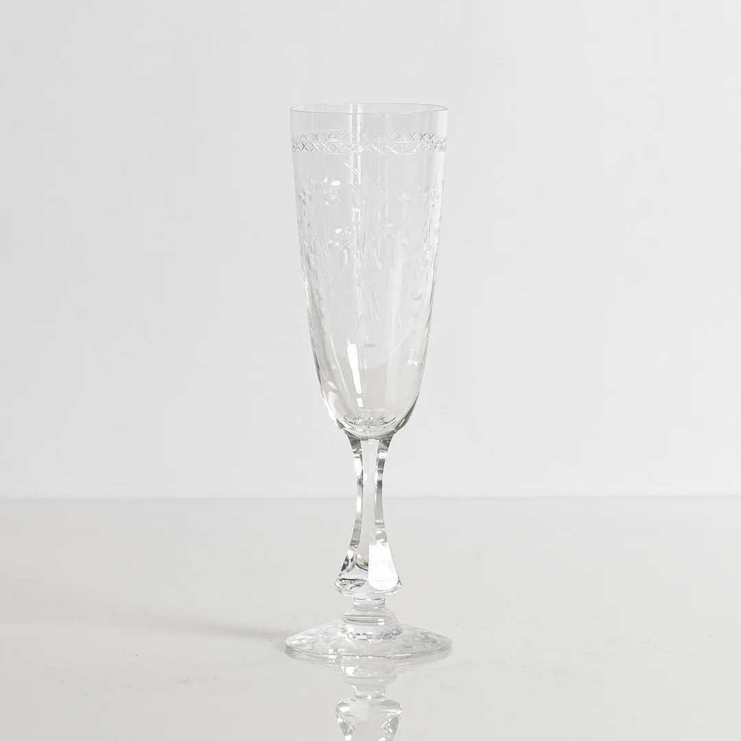 FRITZ KALLENBERG. Kosta Boda, Champagneglas, 1 styck, modell "Mac Gurilang", helkristall. — Utility glass — Stockholms Auktionsverk Helsingborg
