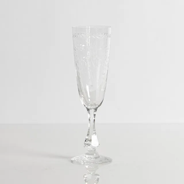 FRITZ KALLENBERG. Kosta Boda, Champagneglas, 1 styck, modell "Mac Gurilang", helkristall.