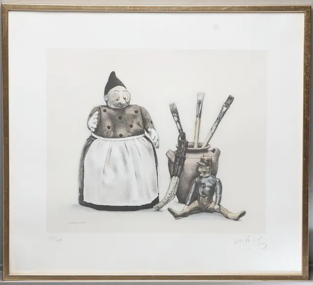 LASSE ÅBERG. Litografi, signerad och numrerad 157/250.