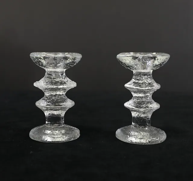 TIMO SARPANEVA. ljusstakar, ett par, "Festivo", Iittala.