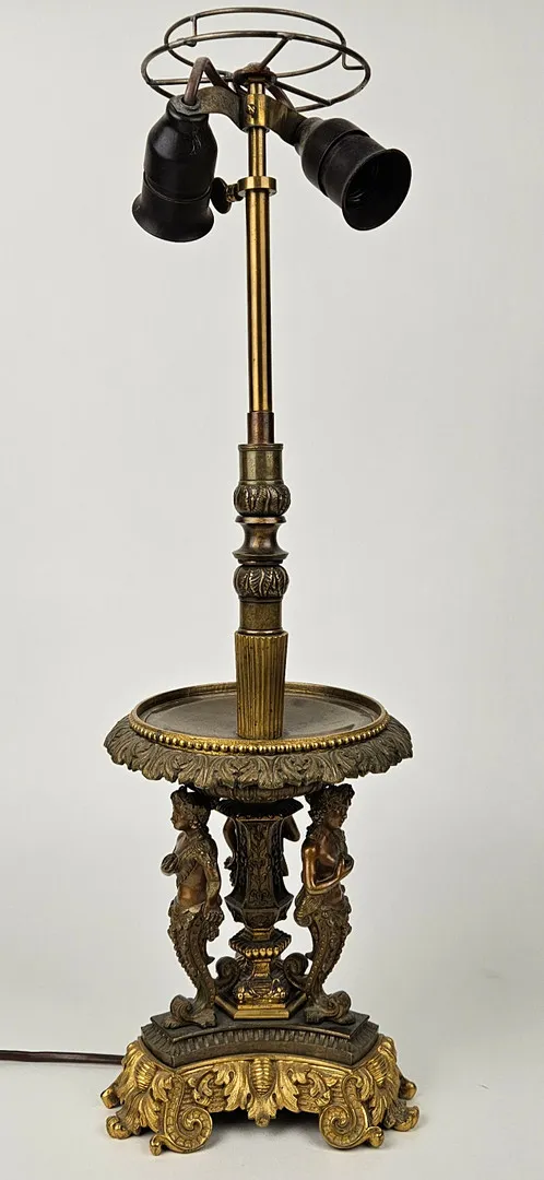 BORDSLAMPA, mässing, sannolikt Frankrike, sent 1800-tal.