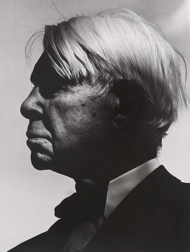 HANS HAMMARSKIÖLD. silvergelatin fotografi, "Carl Sandburg", 1959. Ur 100-upplagan från 1976, fotografiet med ateljéstämpel baktill, signerad, ej numrerad.