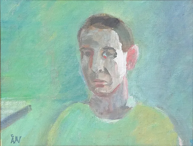 ÅKE NORLANDER. OLJA på pappannå, 1900-tal.