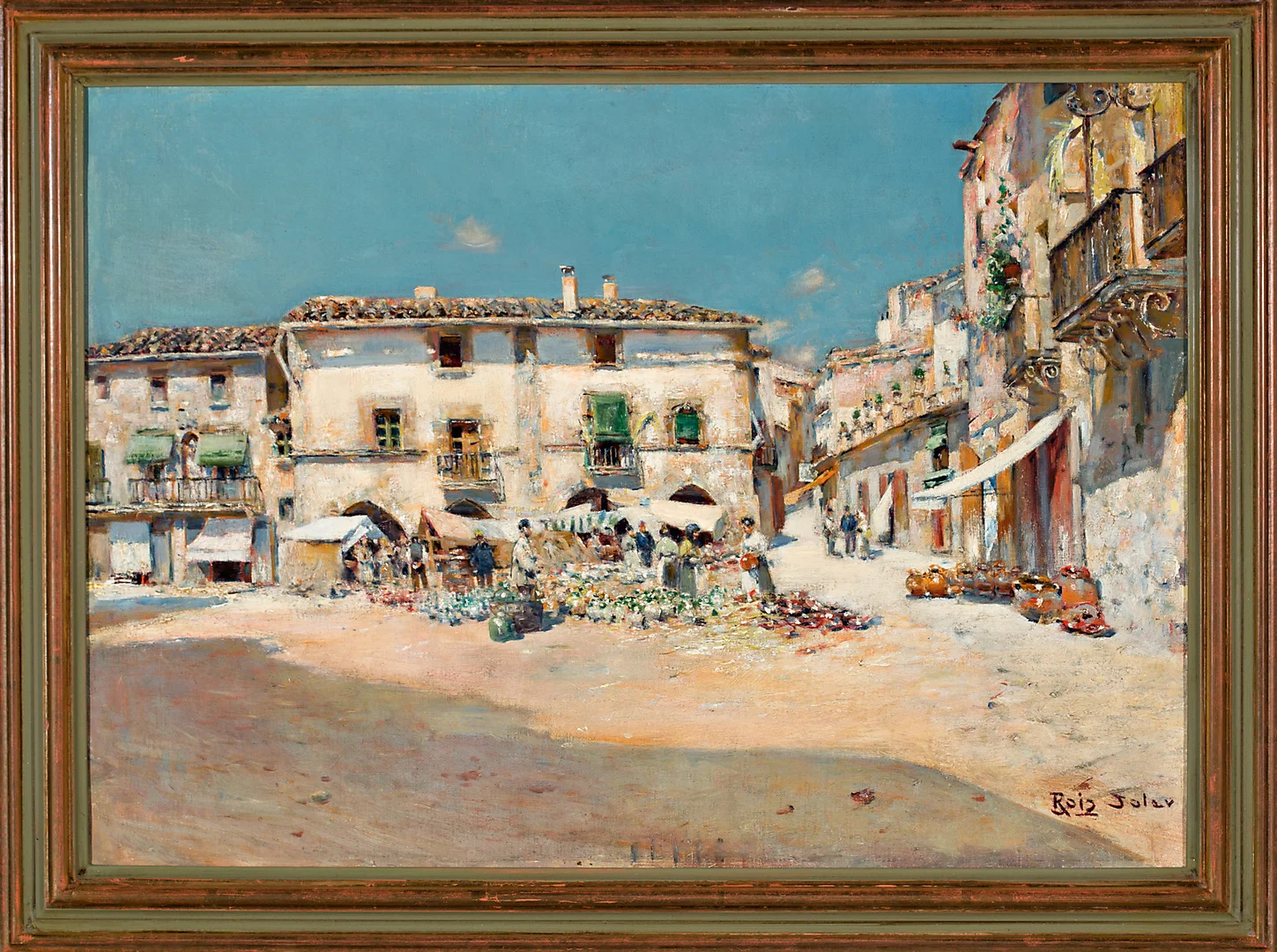 JOAN ROIG SOLER. View of a village. — Paintings — Balclis