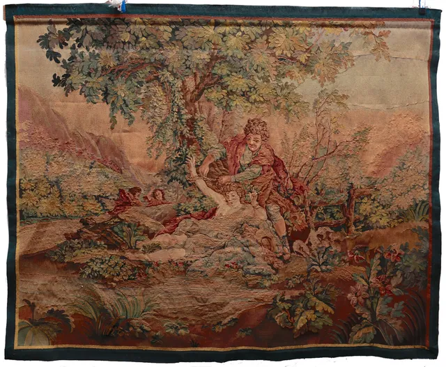 Wool tapestry, after French models, 18th Century.