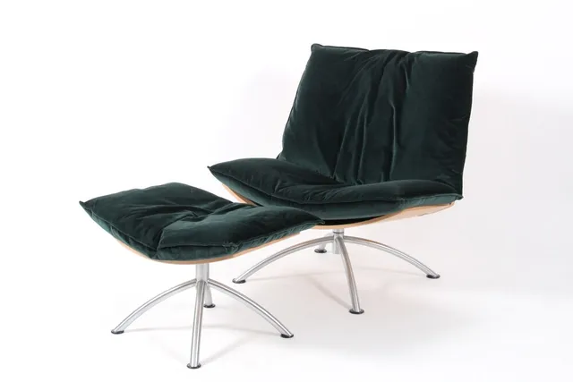 Tom Stepp for MakeNordic, lounge chair and a stool model Primetime (2)