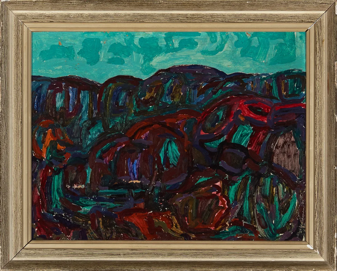 Christiansen, Olaf — "Høst, Skabu" 1947 — Kunst/Maleri — Blomqvist